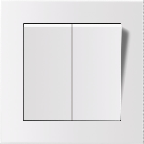 Entac 105 Arnold Recessed Wall Switch Serial Switch White - (ERWS21-ARN-W)