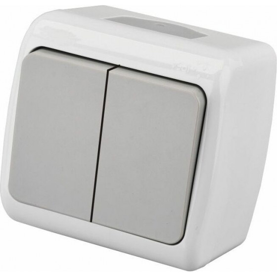 Entac 105 Stephan Surface Mounted Wall Switch Serial Switch IP54 - (ESMWS21-STP)