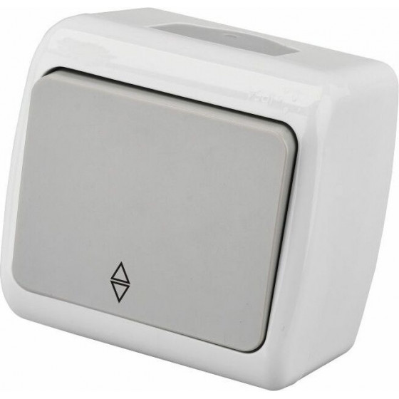 Entac 106 Stephan Surface Mounted Alternative Wall Switch IP54 - (ESMWS12-STP)
