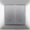 Entac 106+6 Arnold Recessed Alternative Switch Silver - (ERWS22-ARN-S)