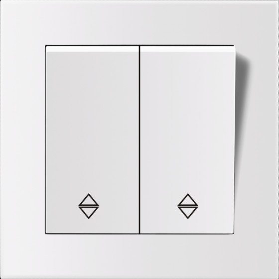 Entac 106+6 Arnold Recessed Alternative Switch White - (ERWS22-ARN-W)