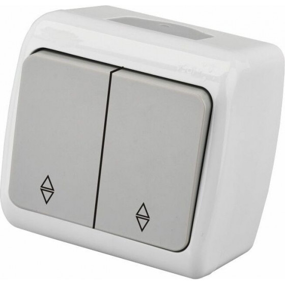 Entac 106+6 Stephan Surface Mounted Alternative Switch IP54 - (ESMWS22-STP)