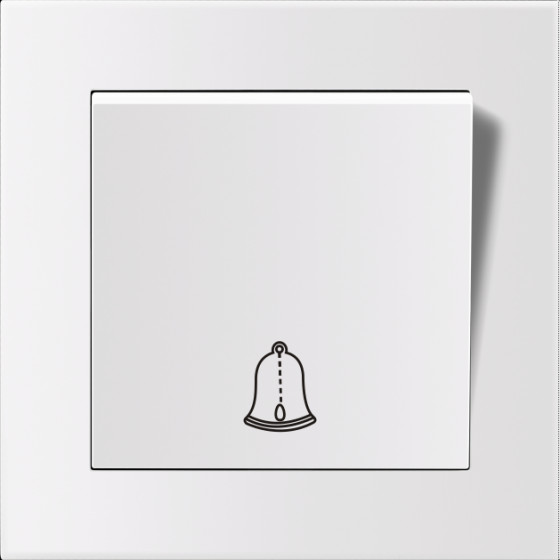 Entac Arnold Recessed Doorbell Switch White - (ERWSDB-ARN-W)