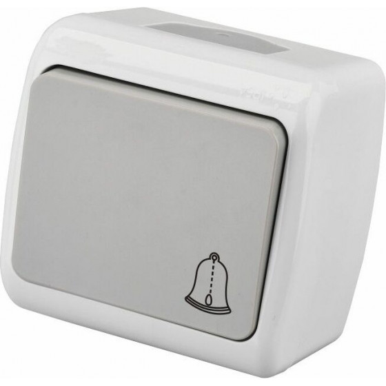 Entac Stephan Surface Mounted Doorbell Switch IP54 - (ESMWSDB-STP)