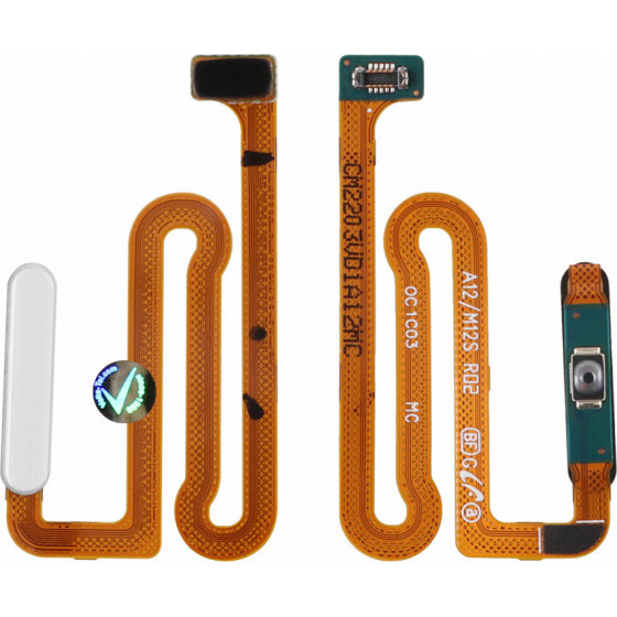 Samsung A12 A125 Flex Fingerprint Sensor White Original Service Pack - (GH96-14087B)