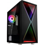 Kolink Void X ARGB Midi-Tower Black Tempered Glass PC Case - (GEKL-083)