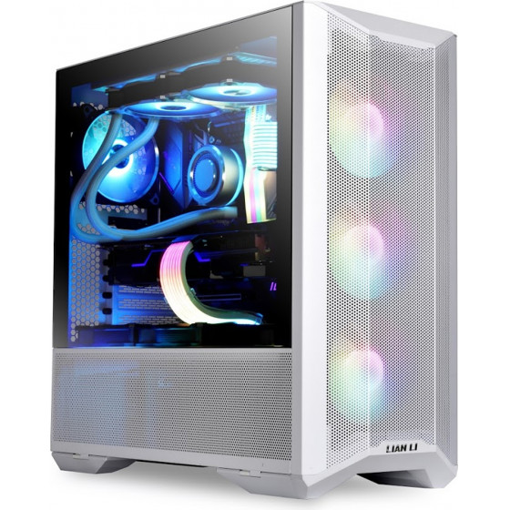 Lian Li Lancool II Mesh Snow - White Type-C ( 3 x 120mm aRGB fans included) PC Case - (G99.LAN2MRS.50)