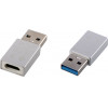 NSP ����������� Long Type C Female �� Usb 3.0 Male 2.4A SILVER