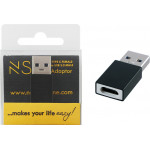 NSP ����������� Long Type C Female �� Usb 3.1 Male 3.5A BLACK