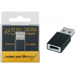 NSP ����������� Type C Female To Usb 2.0 Male 2.4A BLACK