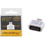 NSP ����������� Usb 2.0 Otg 2.4A Female �� Micro Usb Male WHITE