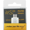 NSP ����������� Usb 3.0 Otg 2.4A Female �� Type C Male WHITE