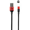 NSP Micro Usb ��������-Data Magnetic Braided NSC02 4.0A Qc 3.0 1.2m RED