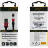 NSP Micro Usb ��������-Data Magnetic Braided NSC02 4.0A Qc 3.0 1.2m RED