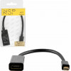 NSP N10 Cable Adapter Mini Display Port V1.1 To Hdmi 4K V1.4 0,23m BLACK