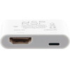 NSP N09 Cable Lightning To Digital Av Adapter HDMI/Lightning Female 2.4A Hd 1080P/4K WHITE