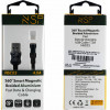NSP Usb ��������-Data Magnetic Braided NSC02 4.0A Qc 3.0 1.2m BLACK