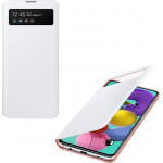 Samsung ���� A51 A515 S View Wallet Cover EF-EF-EA515PWegeu White Packing Or - (EF-EA515PWEGEU)