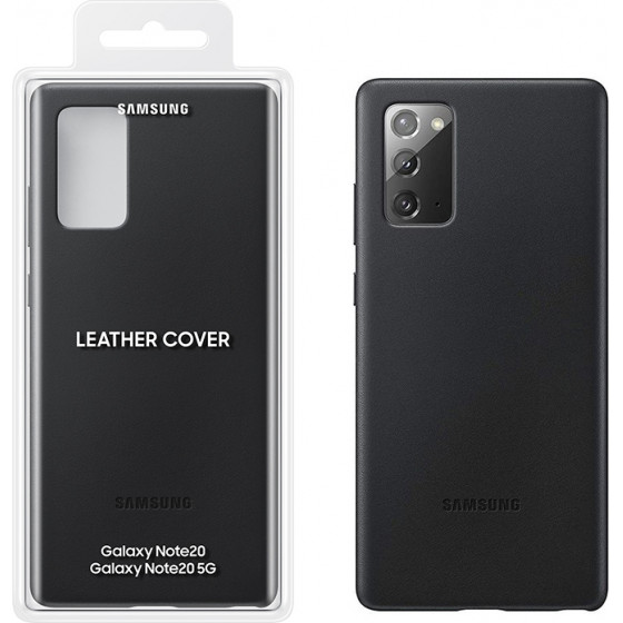 Samsung ���� Note 20 N980 Leather Cover Black Packing Or - (EF-VN980LBEGEU)