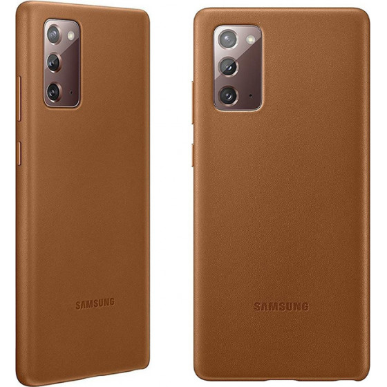 Samsung ���� Note 20 N980 Leather Cover Brown Packing Or - (EF-VN980LAEGEU)