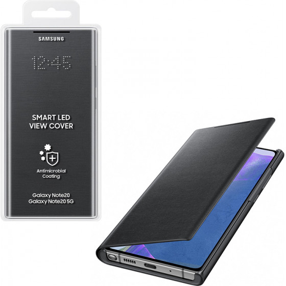 Samsung ���� Note 20 N980 Led View Cover Black Packing Or - (EF-NN980PBEGEU)