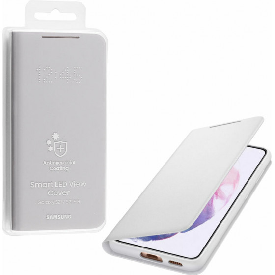 Samsung ���� S21 5G G991 Led View Cover Light Grey Packing Or - (EF-NG991PJEGEE)