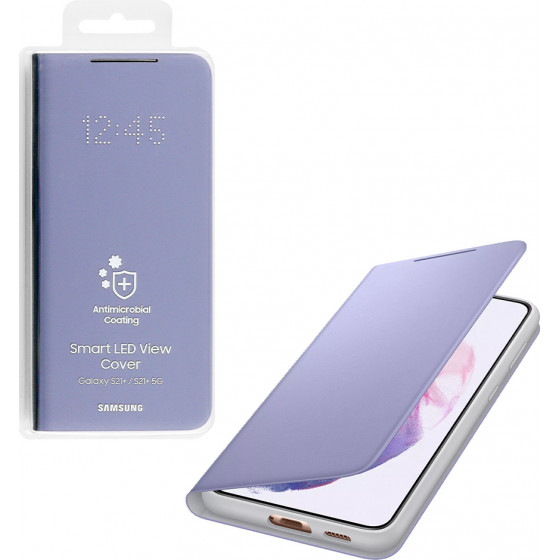 Samsung ���� S21 Plus 5G G996 Led View Cover Violet Packing Or - (EF-NG996PVEGEE)