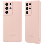 Samsung ���� S21 Ultra 5G G998 Silicone Cover Pink Packing Or - (EF-PG998TPEGWW)