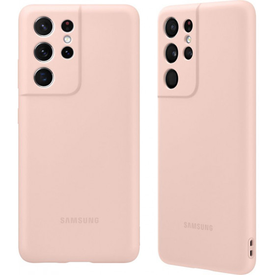 Samsung ���� S21 Ultra 5G G998 Silicone Cover Pink Packing Or - (EF-PG998TPEGWW)