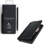 Samsung ���� Z Fold 3 5G F926 Leather Flip Cover With S-Pen Black Packing Or - (EF-FF92PCBEGEE)
