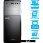 Alcatroz Pc Case With Psu 450W Futura Black N1000 Black - (FUTURA1000B)