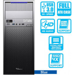 Alcatroz Pc Case With Psu 450W Futura Blue Pro N5000 - (FUTURAN5000BL)