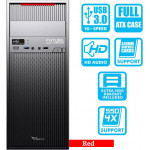 Alcatroz Pc Case With Psu 450W Futura Red Pro N5000 - (FUTURAN5000R)