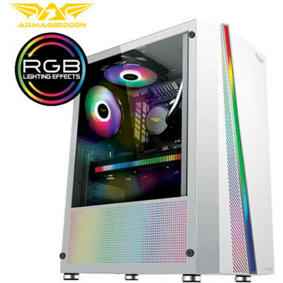 Armaggeddon Gaming Pc Case Kagami K-2 White - (K2W)