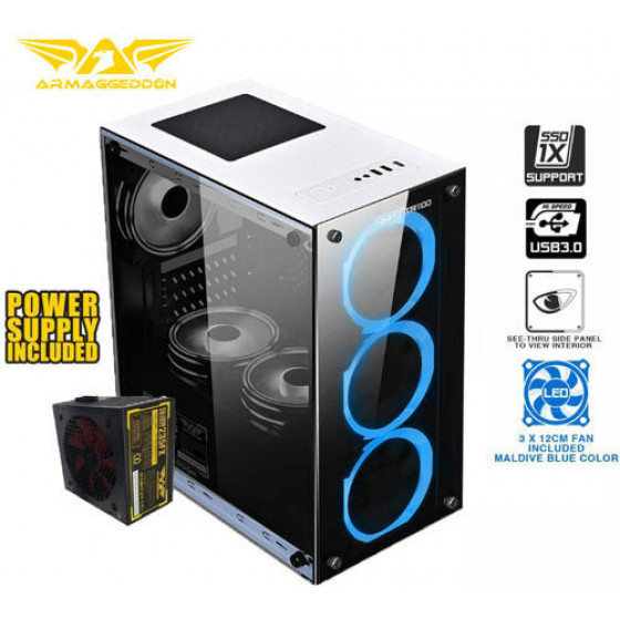 Armaggeddon Gaming Pc Case Nimitz TR1100 Black - (NTR1100B)