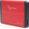 Gembird Usb 3.0 2.5'' Enclosure Red - (EE2-U3S-2-R)
