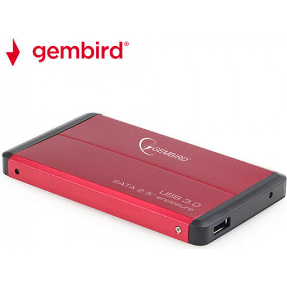 Gembird Usb 3.0 2.5'' Enclosure Red - (EE2-U3S-2-R)