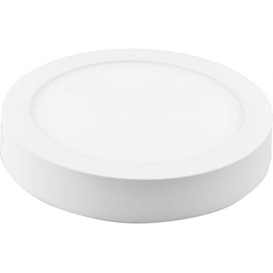 Powertech Led Panel 18W, � 22.5cm, 4000K, 1820lm, ����� - (PAN-0002)