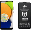 Idol 1991 Tempered Glass Samsung A03 A035 6.5'' 9H 0.25mm Titanium Semi Curved Full Glue BLACK - (5205308311444)