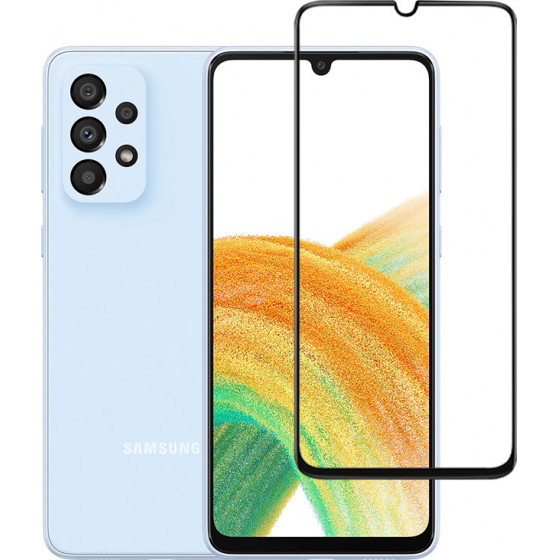Powertech Tempered Glass 5D Full glue, Samsung A33 5G, ����� - (TGC-0553)
