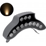 GloboStar TREELIGHT-Pina ����� ����� �������� Wall Washer ������ ��� ���� - ������ Led 12W 1320lm 30� Dc 24V ��������� IP65 �20.5 x �5.5 x �12cm ����� ����� 3000K - ���� ������� - 3 Years Warranty - (90683)