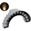 GloboStar TREELIGHT-Wina ����� ����� �������� Wall Washer ������ ��� ���� - ������ Led 12W 1320lm 30� Dc 24V ��������� IP65 �23.5 x �7.5 x �12cm ����� ����� 3000K - ����� - 3 Years Warranty - (90681)