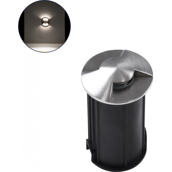 GloboStar UNDERGROUND-Rena ������� ��������� ���� ������� Two Sided Led 1W 115lm 30� Dc 24V ��������� IP68 �5 x �9cm ������ ����� 4500K - ���������� ������ - 3 Years Warranty - (90663)