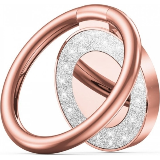 Tech-Protect Ring Stand Universal Mobile Holder Magnetic Glitter Rose Gold - (TPSUMHRG)