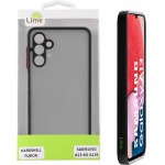 Lime ���� Samsung A13 4G A135 6.6'' Hardshell Fusion Full Camera Protection Black With Red KEYS