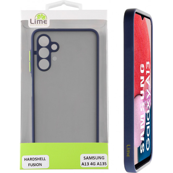 Lime ���� Samsung A13 4G A135 6.6'' Hardshell Fusion Full Camera Protection Blue With Yellow KEYS
