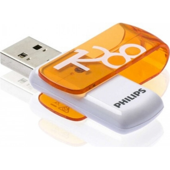 Philips ������� ������ 128GB Usb 2.0 Vivid Orange - (PHMMD128GVIVU2)