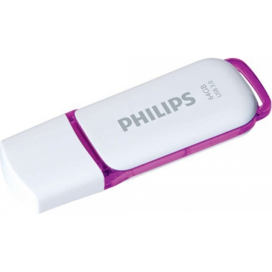 Philips ������� ������ 64GB Usb 3.0 Snow Purple - (PHMMD64GSNOWU3)