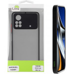 Lime ���� Xiaomi Poco X4 Pro 5G 6.67'' Hardshell Fusion Full Camera Protection Black With Red KEYS