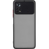 Lime ���� Xiaomi Poco X4 Pro 5G 6.67'' Hardshell Fusion Full Camera Protection Black With Red KEYS